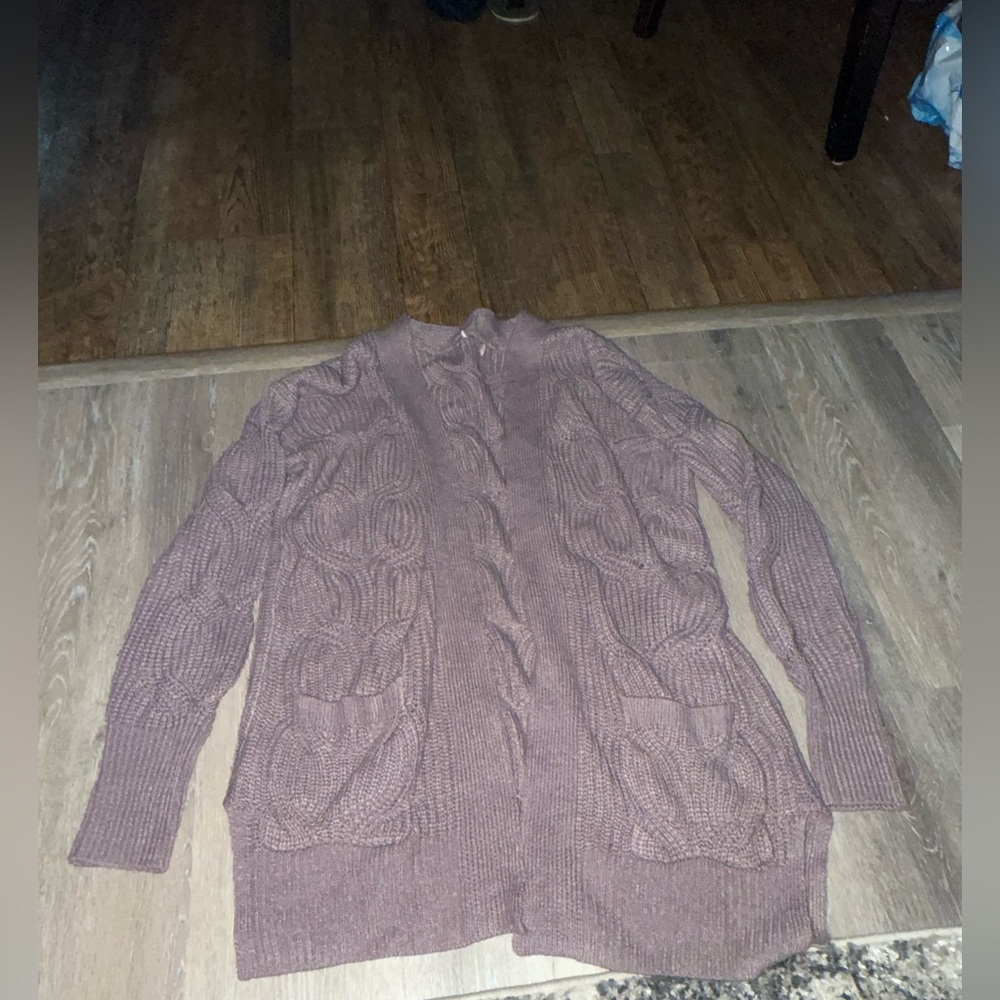 Women's Cable Knit Sweater - Brown